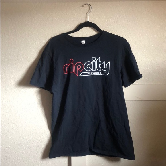 portland trail blazers rip city t shirt